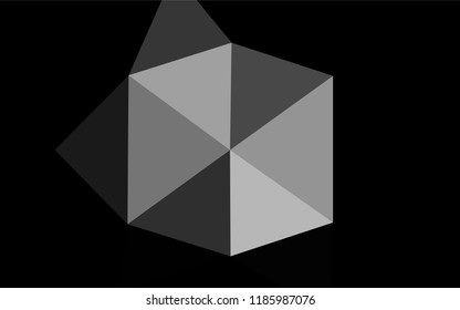 Light Silver, Gray vector shining hexagonal background. Colorful illustration in abstract style with gradient. A completely new template for your business design.