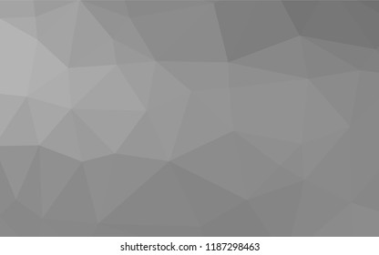 Light Silver, Gray vector shining hexagonal template. Brand new colored illustration in blurry style with gradient. The elegant pattern can be used as part of a brand book.