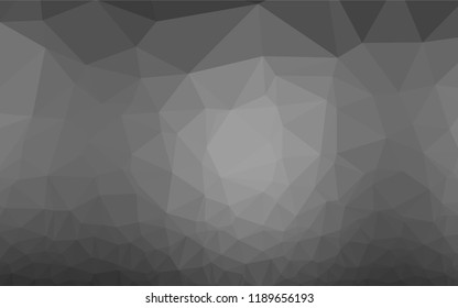 Light Silver, Gray vector shining hexagonal template. A completely new color illustration in a vague style. The completely new template can be used for your brand book.