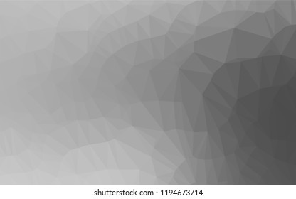 Light Silver, Gray vector shining hexagonal pattern. Glitter abstract illustration with an elegant design. A completely new design for your business.