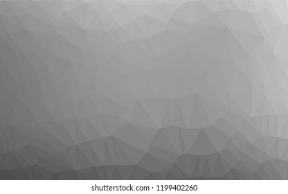 Light Silver, Gray vector shining hexagonal pattern. Colorful abstract illustration with gradient. The textured pattern can be used for background.