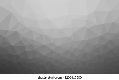 Light Silver, Gray vector shining hexagonal background. Shining colored illustration in a Brand new style. The template can be used as a background for cell phones.