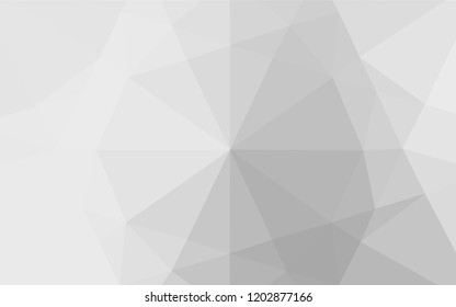 Light Silver, Gray vector shining hexagonal pattern. A completely new color illustration in a vague style. The best triangular design for your business.