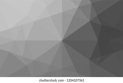 Light Silver, Gray vector shining hexagonal template. Shining colored illustration in a Brand new style. A completely new design for your business.