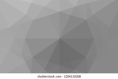 Light Silver, Gray vector shining hexagonal pattern. An elegant bright illustration with gradient. The textured pattern can be used for background.