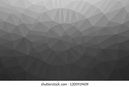 Light Silver, Gray vector shining hexagonal background. Colorful illustration in abstract style with gradient. The polygonal design can be used for your web site.