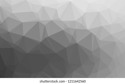 Light Silver, Gray vector shining hexagonal template. Brand new colored illustration in blurry style with gradient. The template can be used as a background for cell phones.