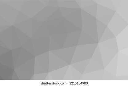 Light Silver, Gray vector shining hexagonal pattern. An elegant bright illustration with gradient. The textured pattern can be used for background.