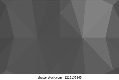 Light Silver, Gray vector shining hexagonal pattern. Brand new colored illustration in blurry style with gradient. Triangular pattern for your business design.