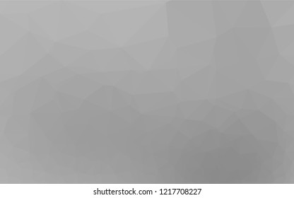 Light Silver, Gray vector shining hexagonal background. Glitter abstract illustration with an elegant design. The polygonal design can be used for your web site.