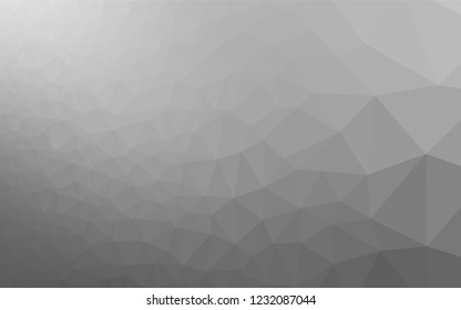 Light Silver, Gray vector shining hexagonal template. Colorful illustration in abstract style with gradient. A completely new template for your business design.