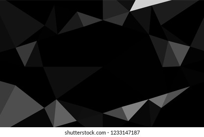 Light Silver, Gray vector shining hexagonal pattern. A completely new color illustration in a vague style. The completely new template can be used for your brand book.