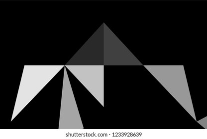Light Silver, Gray vector shining hexagonal template. Brand new colored illustration in blurry style with gradient. The textured pattern can be used for background.