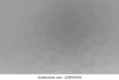 Light Silver, Gray vector shining hexagonal pattern. Creative illustration in halftone style with gradient. The template can be used as a background for cell phones.