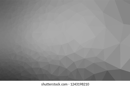 Light Silver, Gray vector shining hexagonal pattern. Modern geometrical abstract illustration with gradient. The textured pattern can be used for background.