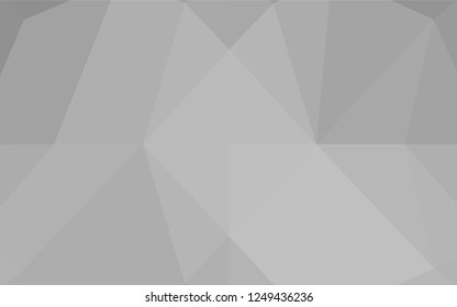 Light Silver, Gray vector shining hexagonal background. A vague abstract illustration with gradient. A completely new design for your business.