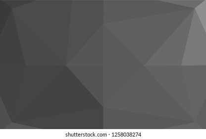 Light Silver, Gray vector shining hexagonal background. A sample with polygonal shapes. The template can be used as a background for cell phones.