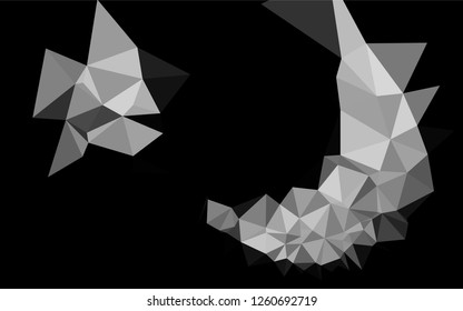 Light Silver, Gray vector shining hexagonal template. Colorful illustration in abstract style with gradient. A completely new template for your business design.
