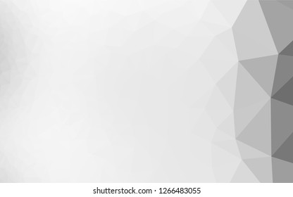 Light Silver, Gray vector shining hexagonal background. An elegant bright illustration with gradient. The polygonal design can be used for your web site.