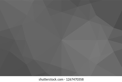 Light Silver, Gray vector shining hexagonal background. An elegant bright illustration with gradient. The elegant pattern can be used as part of a brand book.