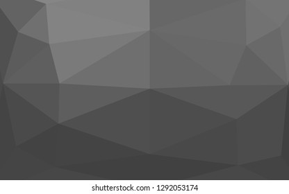 Light Silver, Gray vector shining triangular pattern. A vague abstract illustration with gradient. Template for a cell phone background.