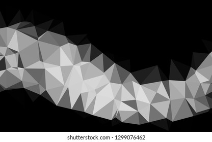 Light Silver, Gray vector shining triangular template. Shining colored illustration in a Brand new style. Template for your brand book.
