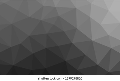 Light Silver, Gray vector shining hexagonal pattern. Creative illustration in halftone style with gradient. Brand new design for your business.