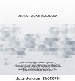 Light Silver, Gray vector shining triangular background. Modern geometrical abstract illustration with gradient. Completely new template for your business design. 