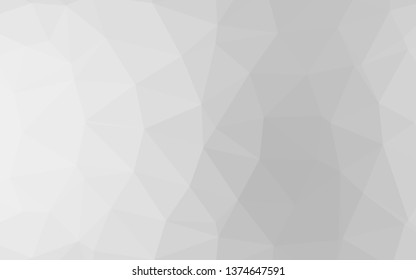 Light Silver, Gray vector shining triangular pattern. Brand new colorful illustration in with gradient. Polygonal design for your web site.