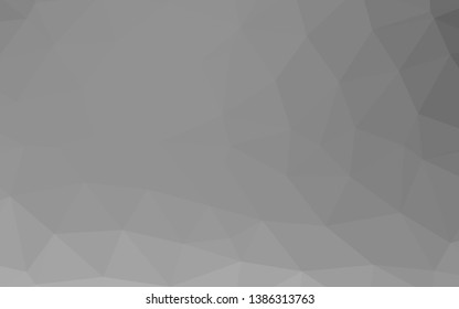 Light Silver, Gray vector shining triangular template. Colorful abstract illustration with gradient. Brand new design for your business.