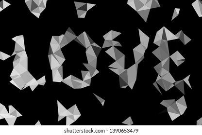 Light Silver, Gray vector shining triangular pattern. Brand new colorful illustration in with gradient. Completely new design for your business.