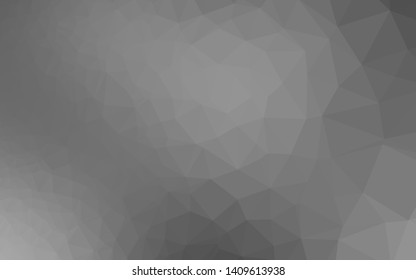 Light Silver, Gray vector shining triangular background. A sample with polygonal shapes. Brand new style for your business design.