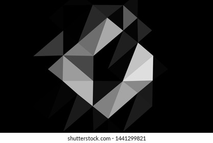 Light Silver, Gray vector shining triangular template. Modern geometrical abstract illustration with gradient. New texture for your design.