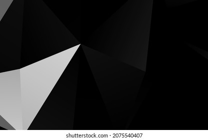 Light Silver, Gray vector shining triangular background. Shining colored illustration in a Brand new style. Elegant pattern for a brand book.