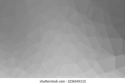 Light Silver, Gray vector shining triangular template. Geometric illustration in Origami style with gradient. The best triangular design for your business.