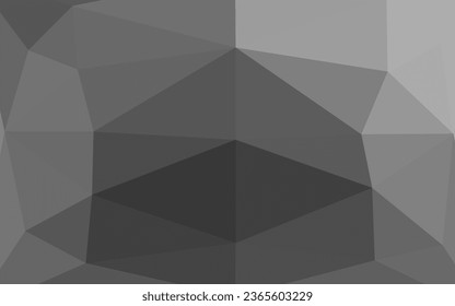 Light Silver, Gray vector shining triangular pattern. A vague abstract illustration with gradient. Textured pattern for background.
