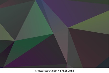 Light Silver, Gray vector shining triangular background. Creative illustration in halftone style with gradient. The textured pattern can be used for background.