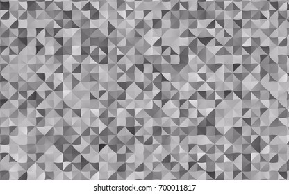 Light Silver, Gray vector shining triangular pattern. Brand-new colored illustration in blurry style with gradient. The elegant pattern can be used as part of a brand book.