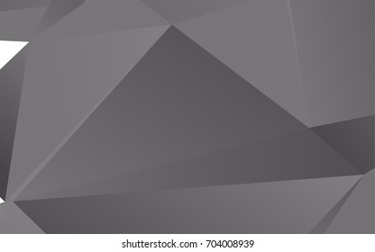 Light Silver, Gray vector shining triangular background. Colorful illustration in abstract style with gradient. Brand-new design for your business.