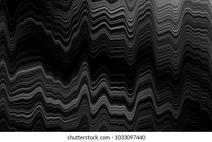 Light Silver, Gray vector template with lava shapes. Modern gradient abstract illustration with bandy lines. The template for cell phone backgrounds.