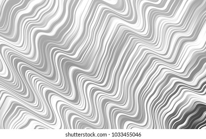 Light Silver, Gray vector template with abstract lines. Glitter abstract illustration with wry lines. Brand-new design for your ads, poster, banner.