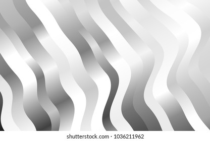 Light Silver, Gray vector template with liquid shapes. Blurred geometric sample with gradient bubbles.  Pattern for your business design.