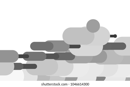 Light Silver, Gray vector template with repeated sticks. Capsules on blurred abstract background with gradient. The pattern can be used as ads, poster, banner for medicine.