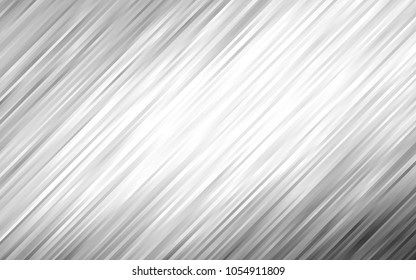 Light Silver, Gray vector template with bent ribbons. Creative illustration in halftone marble style with gradient. The template for cell phone backgrounds.