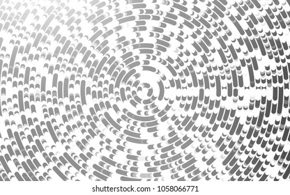 Light Silver, Gray vector template with liquid shapes. Shining illustration, which consist of blurred lines, circles. Brand-new design for your ads, poster, banner.