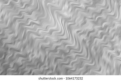 Light Silver, Gray vector template with abstract lines. Creative illustration in halftone marble style with gradient. The elegant pattern for brand book.