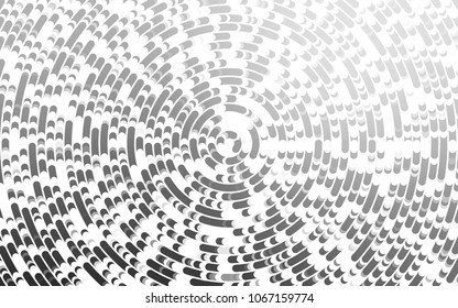Light Silver, Gray vector template with bubble shapes. Modern gradient abstract illustration with bandy lines. A completely new template for your business design.