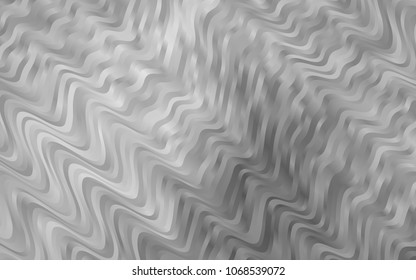 Light Silver, Gray vector template with lava shapes. Glitter abstract illustration with wry lines. New composition for your brand book.
