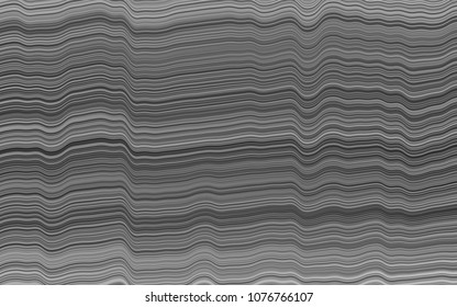 Light Silver, Gray vector template with bent lines. Colorful abstract illustration with gradient lines. Pattern for your business design.