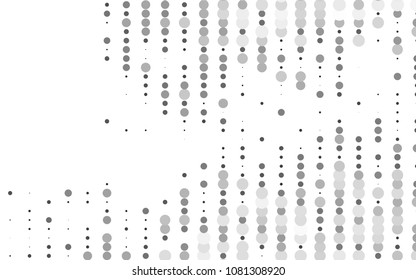 Light Silver, Gray vector  template with circles. Blurred bubbles on abstract background with colorful gradient. Completely new template for your brand book.